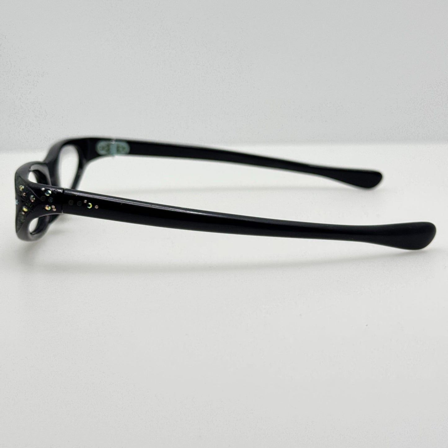 J Julie Eyeglasses Eye Glasses Frames 46-20 Frame France Black Vintage Cat Eye