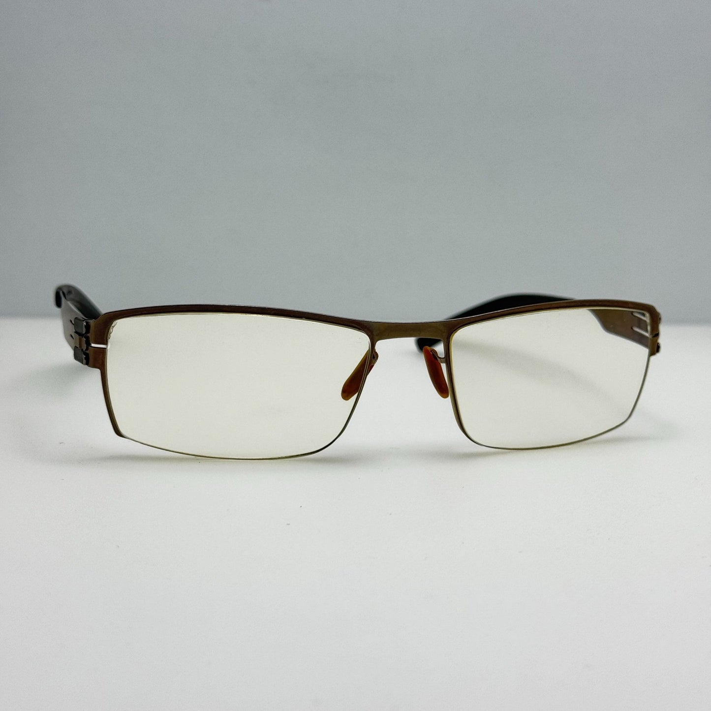 Ic Berlin Nufenen Large Bronze Eyeglasses Eye Glasses Frames Germany 59-19-145