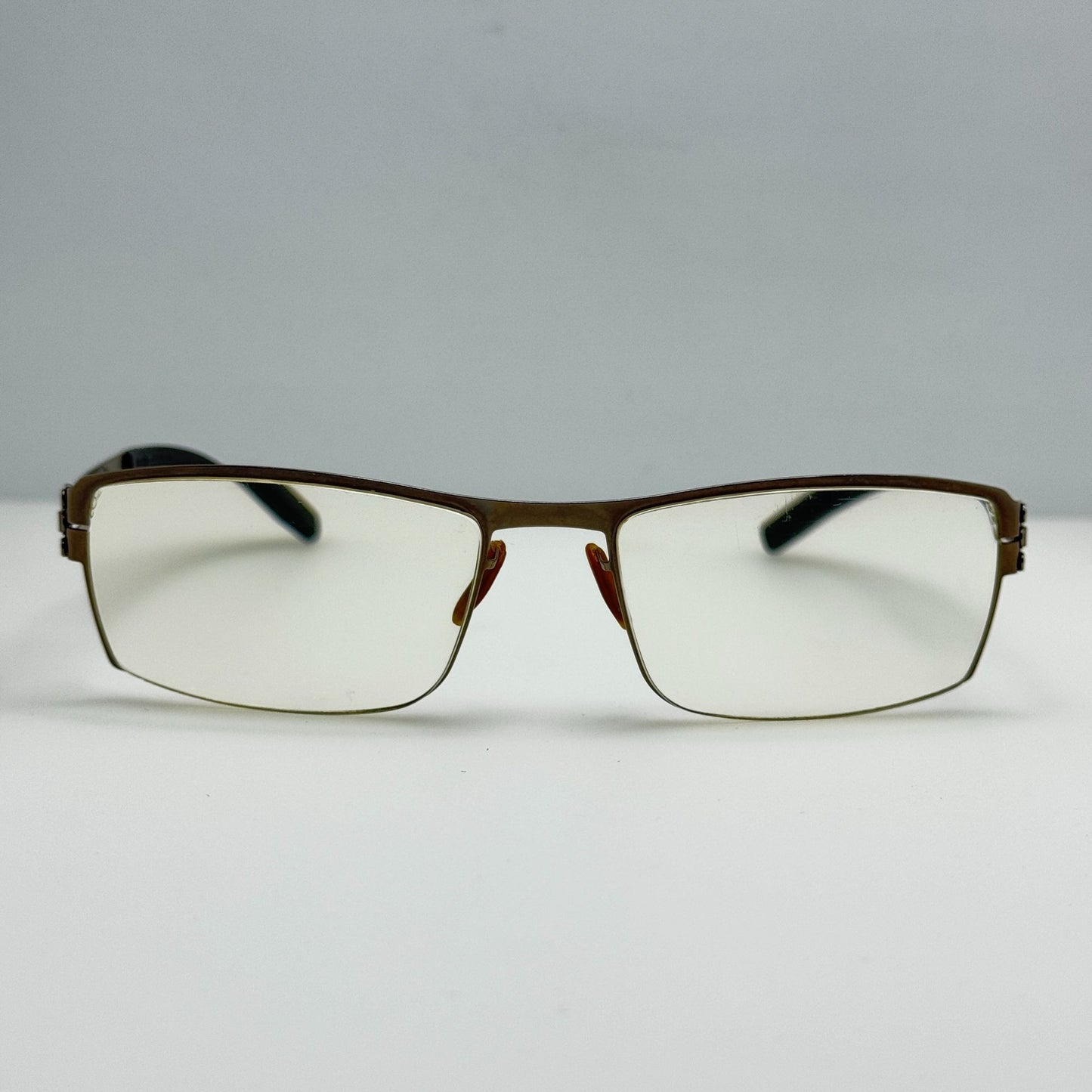 Ic Berlin Nufenen Large Bronze Eyeglasses Eye Glasses Frames Germany 59-19-145