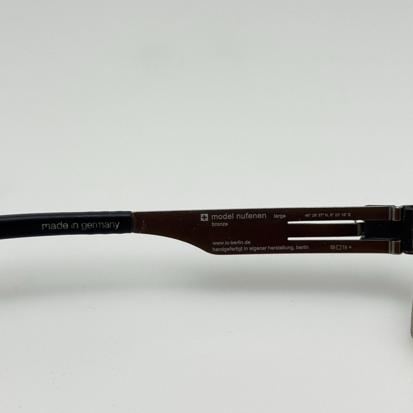 Ic Berlin Nufenen Large Bronze Eyeglasses Eye Glasses Frames Germany 59-19-145