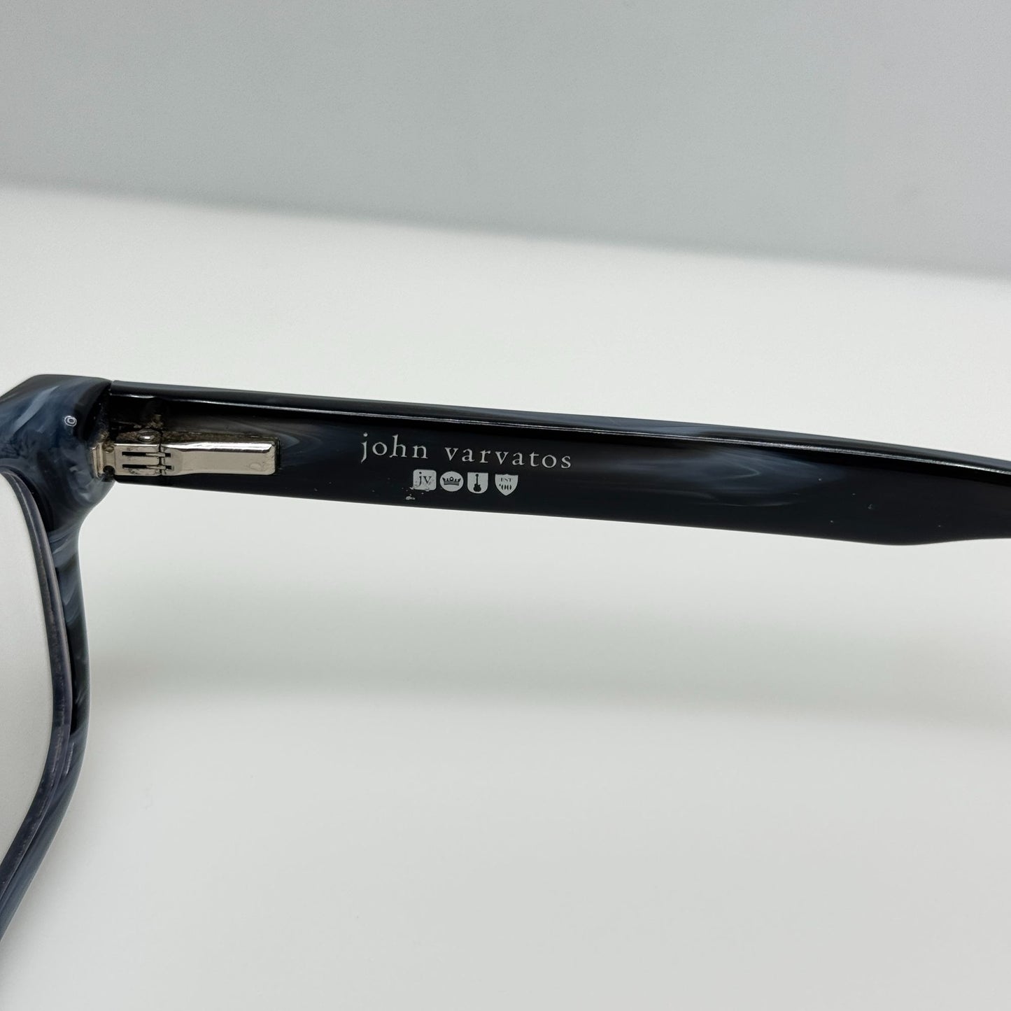 John Varvatos vJV430 Blue Horn Eyeglasses Eye Glasses Frames Japan 53-17-145