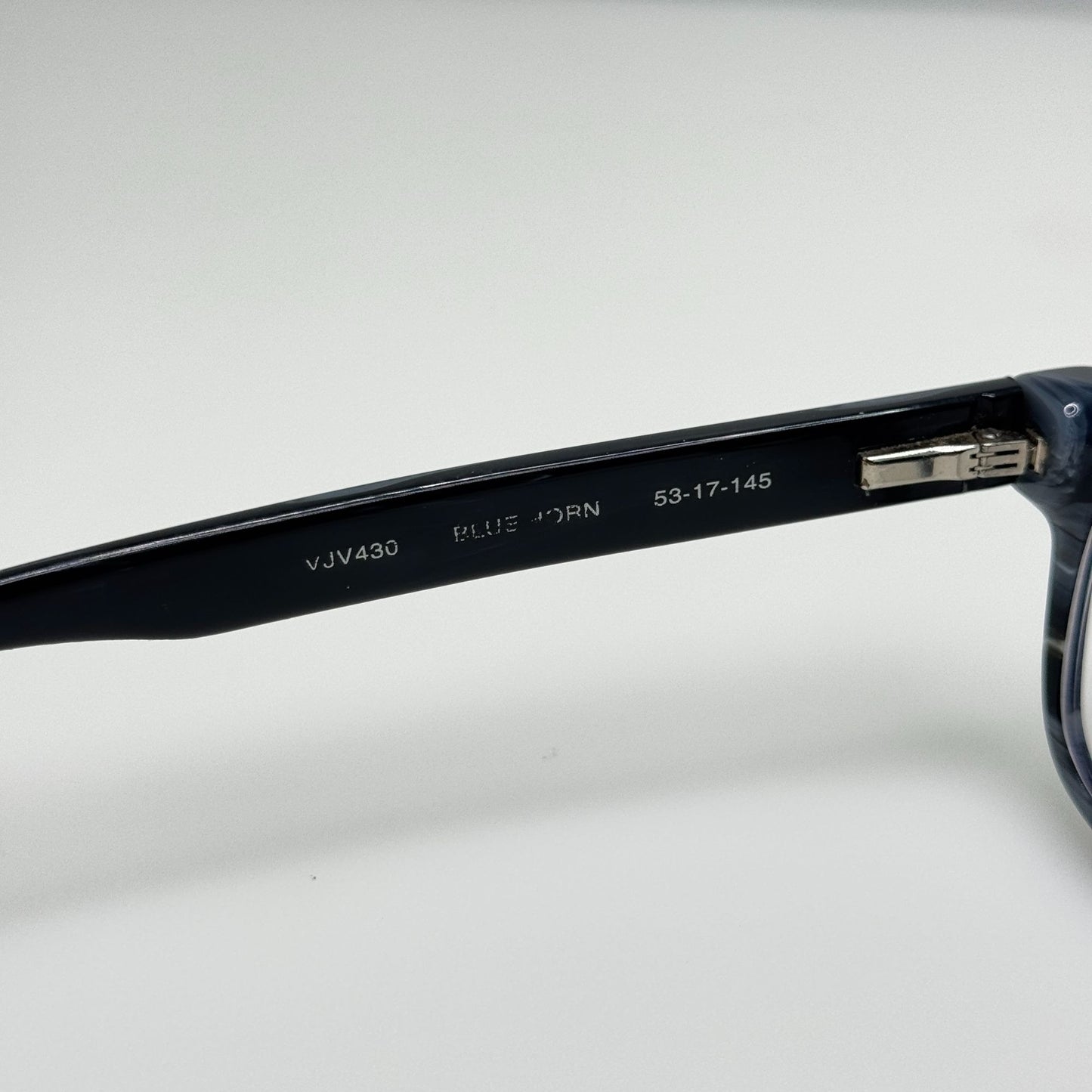 John Varvatos vJV430 Blue Horn Eyeglasses Eye Glasses Frames Japan 53-17-145