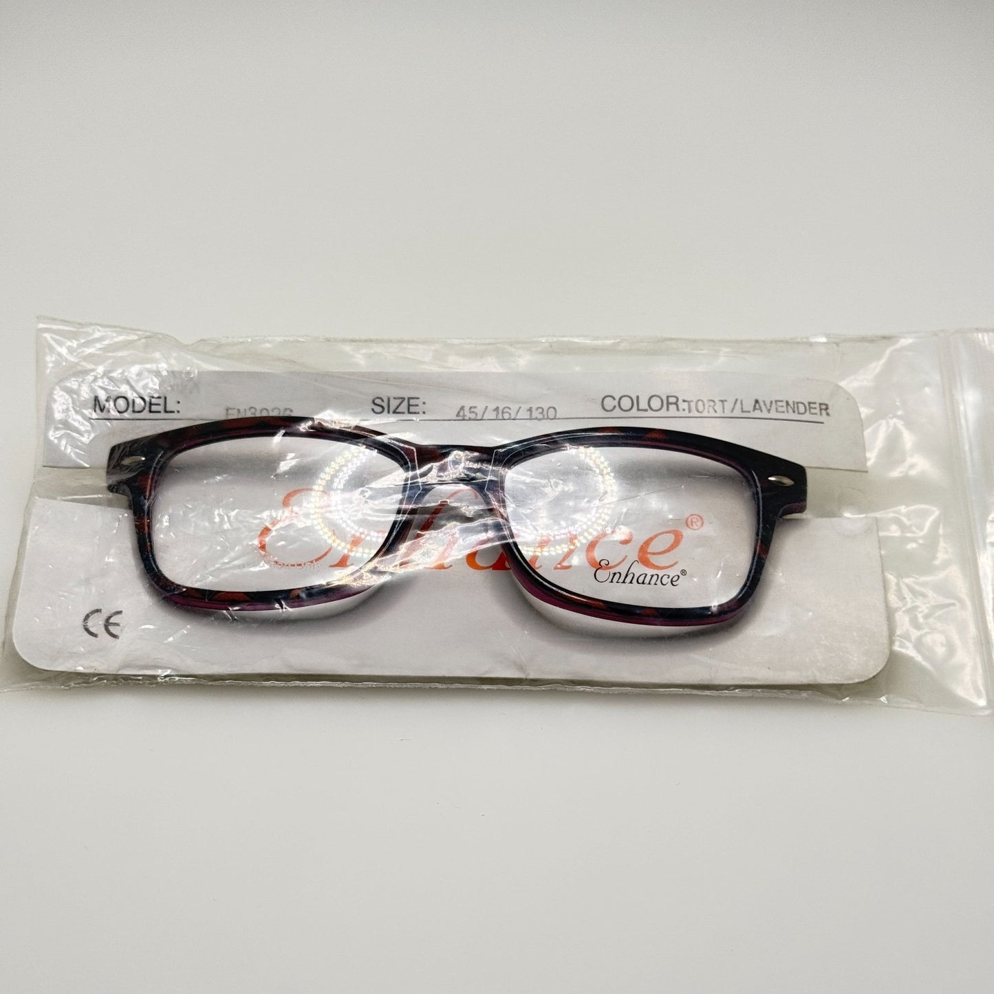 Enhance Eyeglasses Eye Glasses Frames EN 3926 Tort Lavender 45-16-130