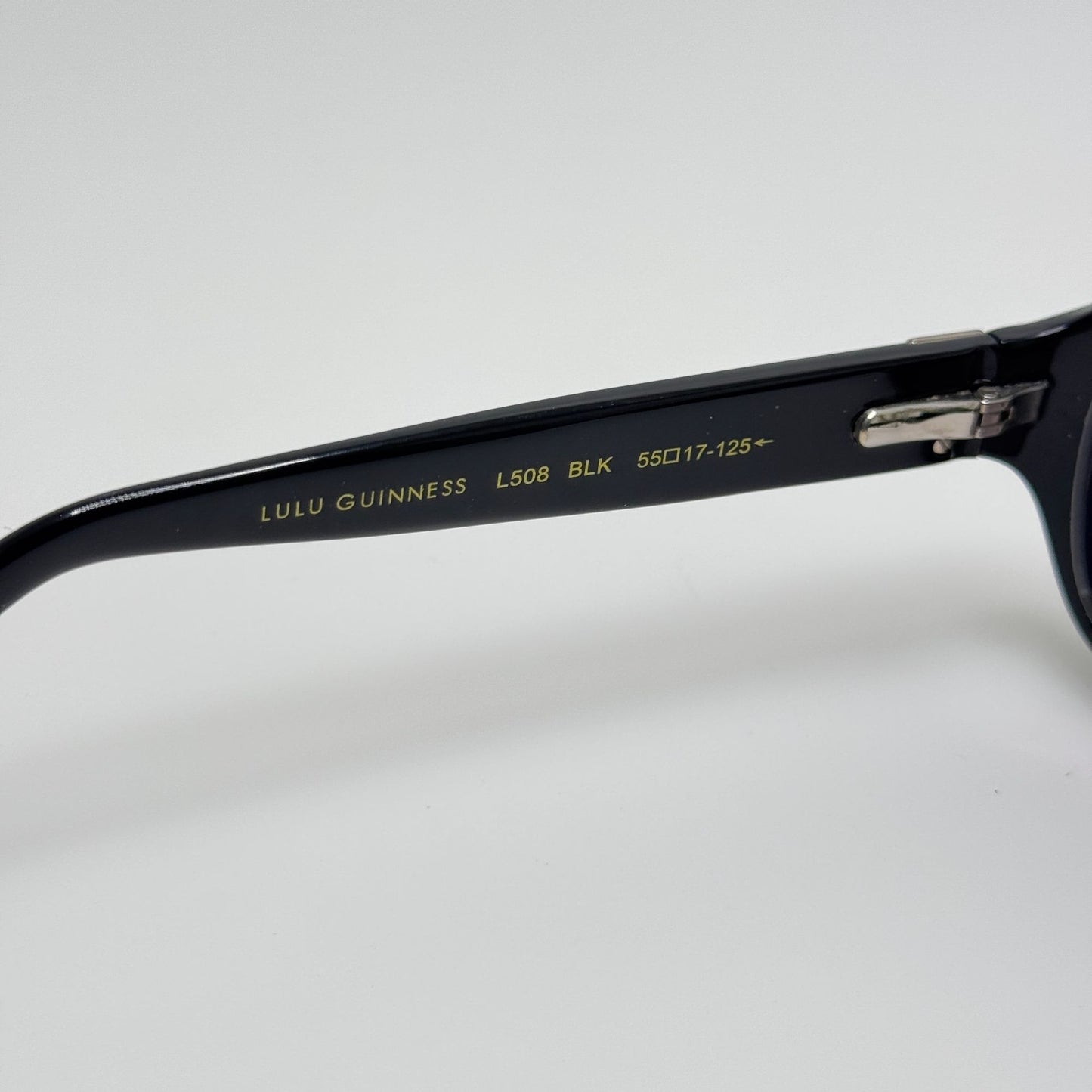 Lulu Guinness Eyeglasses Eye Glasses Frames L508 BLK 55-17-125