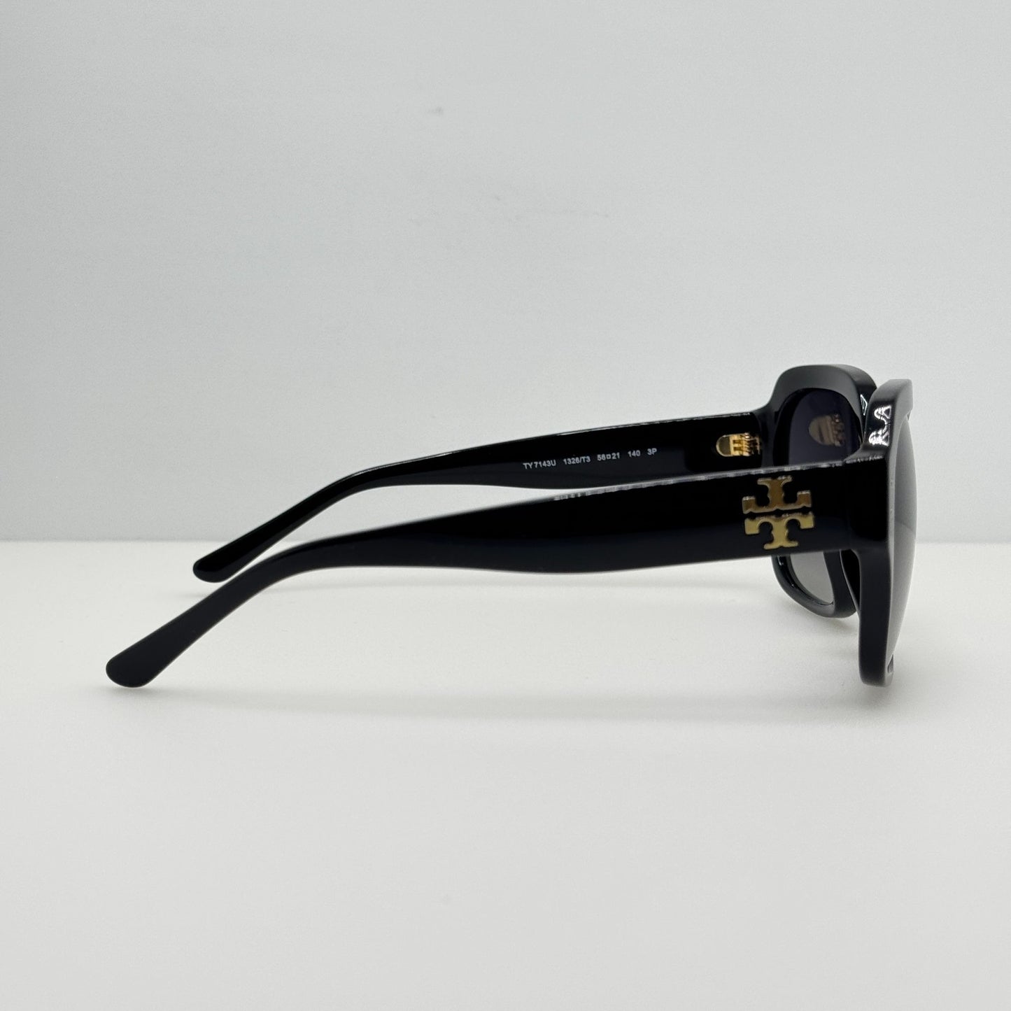 Tory Burch Sunglasses TY 7143U 1326/T3 Black Polarized 56-21-140