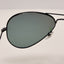 Ray Ban Sunglasses RB 3025 W3361 Aviator Large Metal Black Polarized 58-14-135
