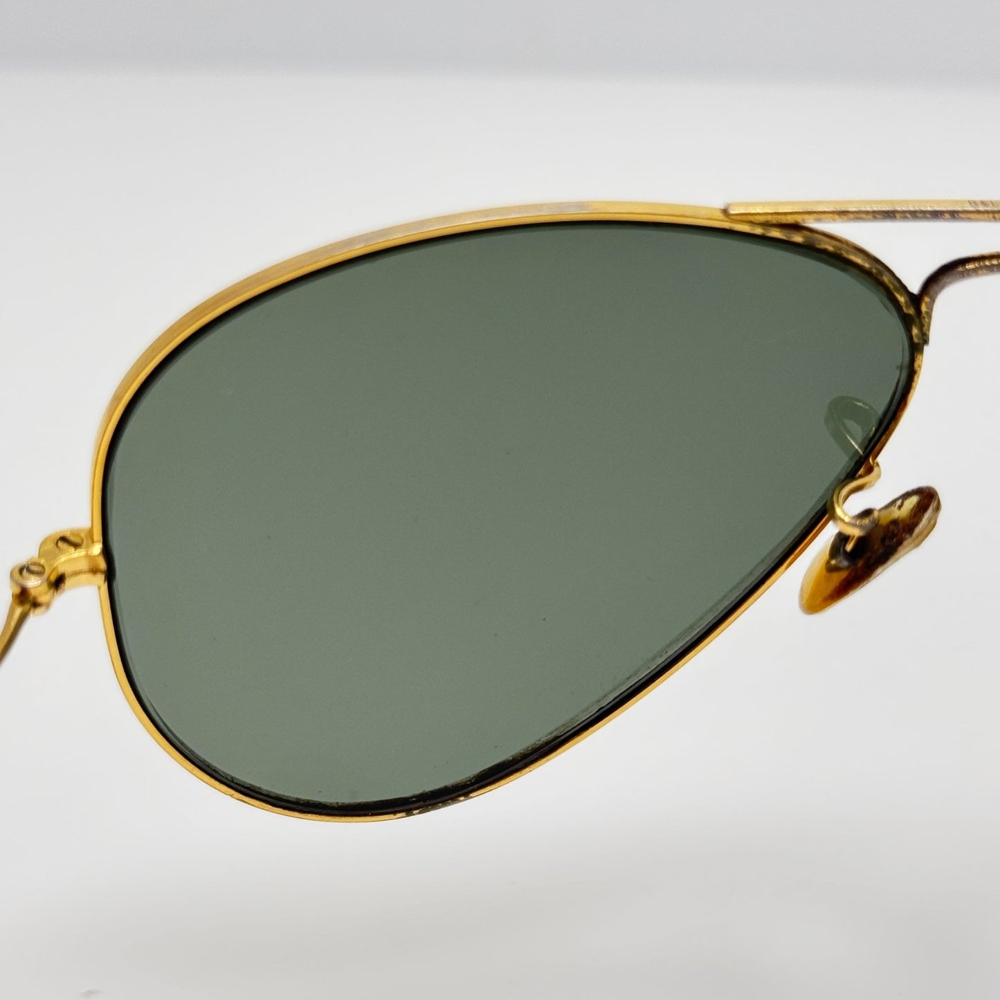 Ray Ban Aviator Bausch & Lomb Gold Eyeglasses Eye Glasses Frames Read Description