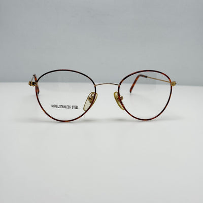 Unbranded FM-806 Gold Amber Eyeglasses Eye Glasses Frames 46-19-135