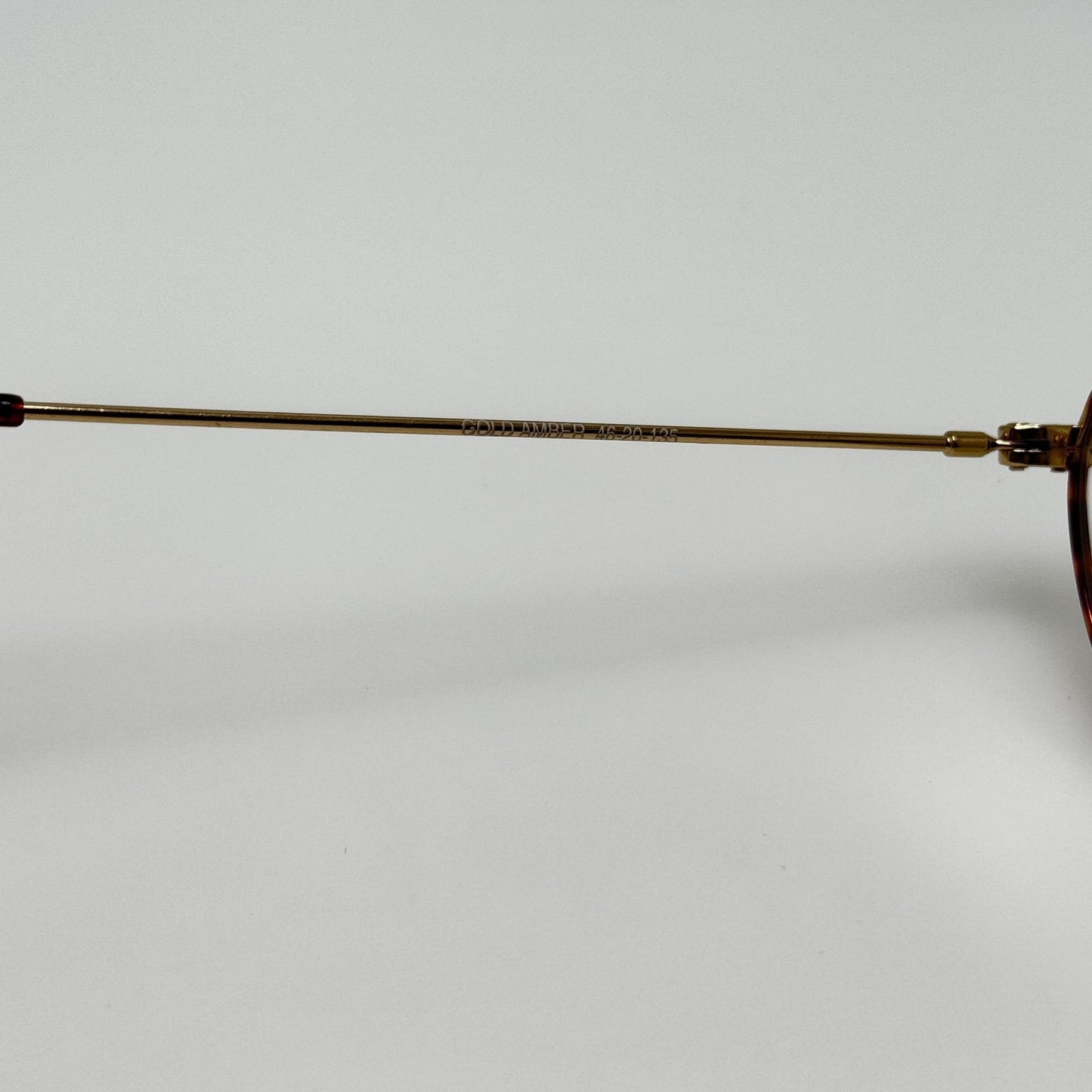 Unbranded FM-806 Gold Amber Eyeglasses Eye Glasses Frames 46-19-135