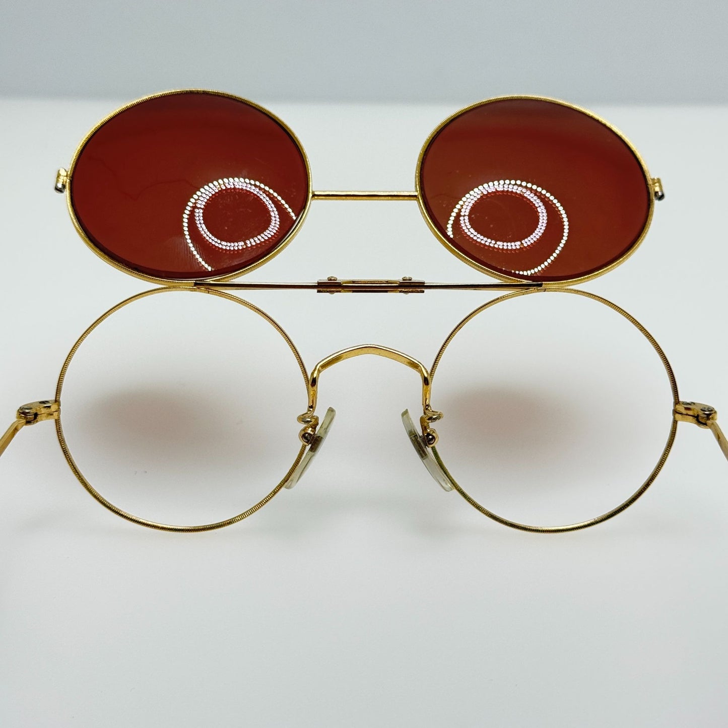 Anglo American Optical Mod M85 Flip Top Eyeglasses Eye Glasses Frames 47-22