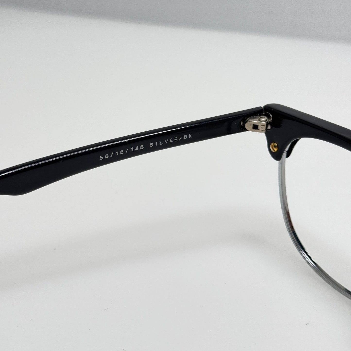 Boulevard Boutique Eye Glasses Eyeglasses Frames 3007 Silver Black 56-18-145