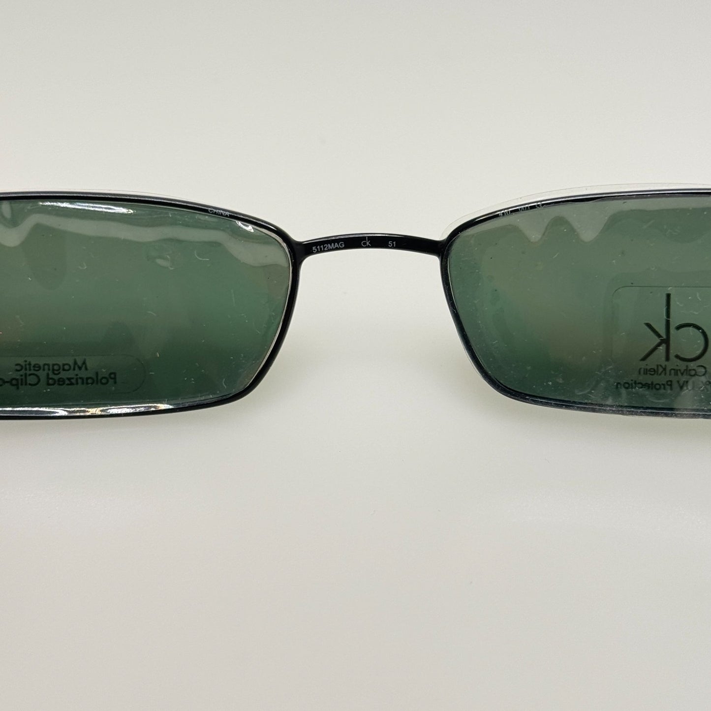 Calvin Klein Clips Sunglasses Clip 5112MAG 51 Black Polarized