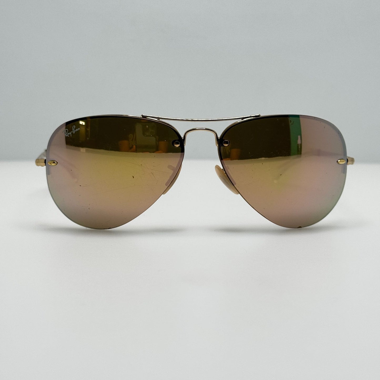 Ray Ban Sunglasses RB 3449 001/2 Italy 59-14-135