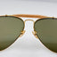 Ray Ban Bausch & Lomb Outdoorsman Eye Glasses Frames Aviator Gold 62-14