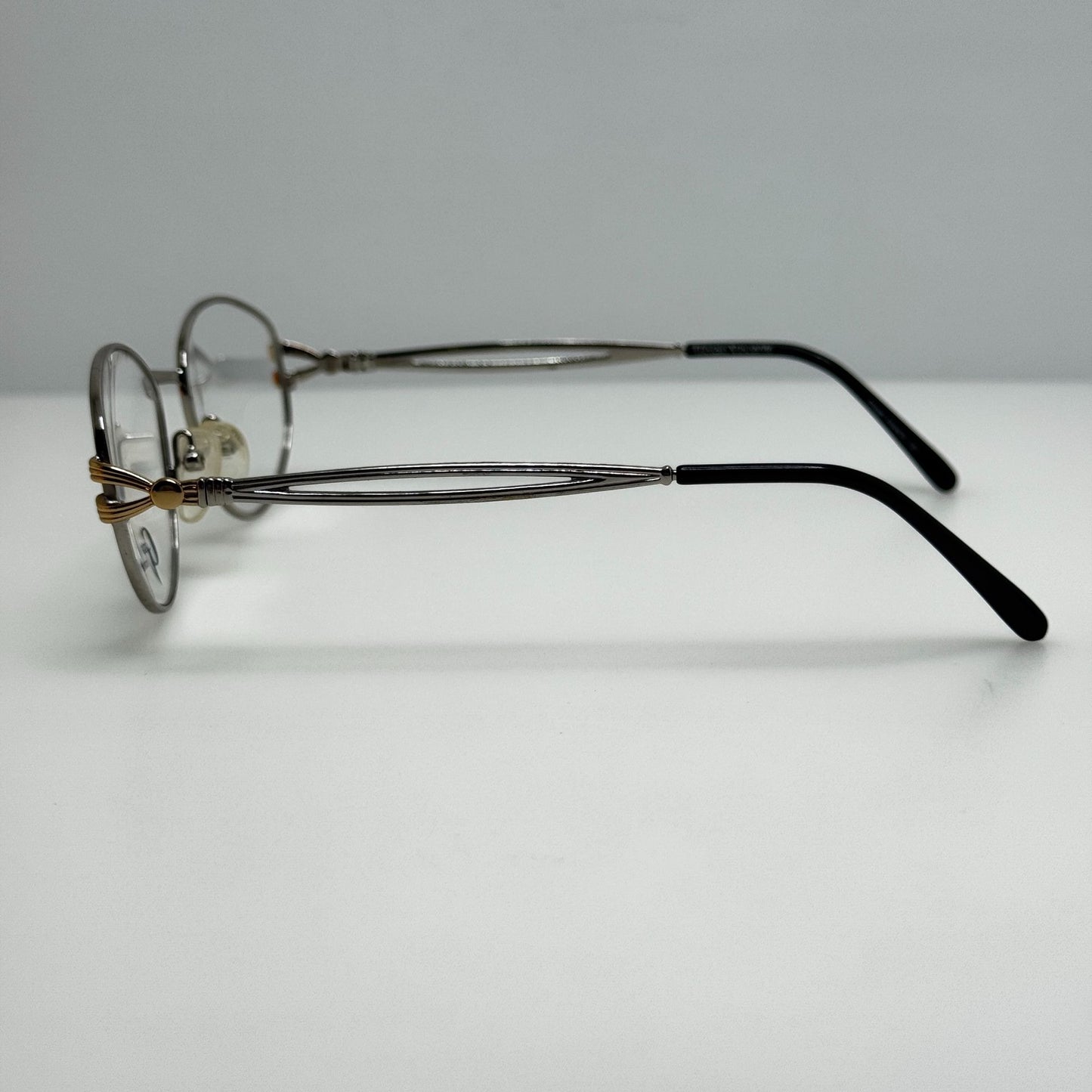 Giorgio Vincente GV 238 YG Silver Eye Glasses Eyeglasses Frames 53-19-135